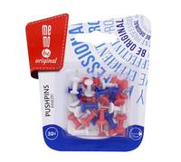 Épingles de Couleurs Assorties (Bleu, Rouge, Blanc), poignée en Plastique, Pointe en métal de 7 mm de Long, pour Fixer des Notes, des Documents, des Images et des Photos sur des Tableaux en liège ou