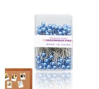 Epingles de couture | Pin à coudre droite | Épingles droites avec têtes sphériques et boîte, avec boîte, broches de coupe de couture colorées,