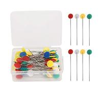 Épingles de couture wangcmcol, pour le ménage, pour le bricolage, pour la main, les aiguilles de couleur 100 pcs, les épingles de couture, les épingles de fixation, les composants (Fleur de prune