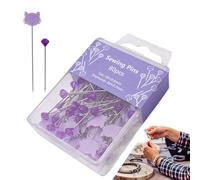 Épingles de - Épingles à tête satinée de 80 pièces, kit de Fournitures de couturière | Outils d'artisanat pour Les projets de Broderie, Bouton d'accessoires à Aiguille fixant Les éléments Esse