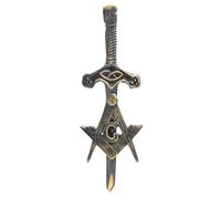 Épingles de kilt - Broche antique en laiton celtique et chardon de style écossais avec design en nœud en spirale, accessoire de kilt écossais en tartan de 10 cm pour hommes et femmes, épingle