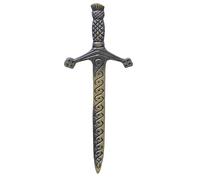 Épingles de kilt - Broche antique en laiton celtique et chardon de style écossais avec design en nœud en spirale, accessoire de kilt écossais en tartan de 10 cm pour hommes et femmes, épingle