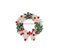 Épingles de Noël en émail pour femme, couronne de Père Noël, bonhomme de neige, élan, ange, renne, traîneau, flocon de neige, sapin de Noël, clochette pour vêtements, sac à dos, chapeau, veste (2014)