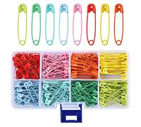 Épingles de Nourrice, Épingles de Sécurité Colorées 32mm, 240 pièces Épingles de Sécurité avec Boîte, pour Bricoler DIY Épingler Vêtements Ménage