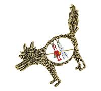 Épingles De Rappel De Loup - Motif De Loup Élégant, Broche Féminine | Parfait Pour S'habiller Pendant La Saison Fêtes, Clips Décoratifs Pour Les Chemises Et Les Vestes, Cadeaux Parfaits Po