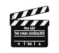 Épingles De Revers De Films - Broche Du Tableau Clapper, Ardoise De Scène D'action CUT | Pin D'escripteur En Badge Métallique Sur Le Thème Du Film, Accessoire De Cinéma Hollywood