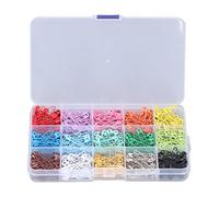 Épingles de sûreté Assortiment de Petits Accessoires de Couture compacts et Brillants pour projets artistiques et Usage Domestique en Acier Inoxydable 32 mm 300 ou 450 pièces (15 Couleurs 450