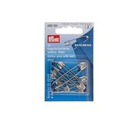 Prym 089185 Épingles de sûreté à Boule, No. 1-3, 34/41/48mm, Assorties, argenté