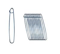 Épingles de sûreté colorées, épingles à linge décoratives, épingles pour écharpes, pulls, foulards, robes, jupes, grandes épingles à nourrice, géants, épingles de sûreté design, mode (12, bleu)