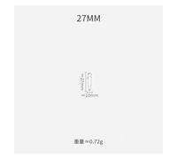 Épingles de sûreté en Acier Inoxydable, Bricolage, Outils Couture, Accessoires Aiguilles, Grande épingle, Petite Broche, 10 pièces/lot pour vêtements, Artisanat, Couture(27MM)