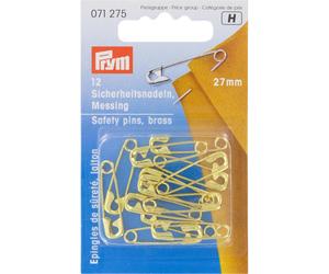 Epingles de sureté en laiton 27 mm - 12 pièces