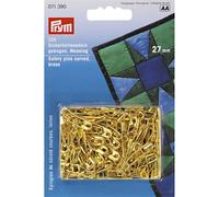 Epingles De Sûreté Incurvés N°1 À Ressort Laiton Or X 120