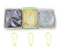 épingles de sûreté, Lot de 1000 ou 2000 épingles à ampoule dorées et argentées for travaux manuels, marqueurs de mailles en métal, épingles de sûreté en forme de courge for le tricot et la couture(Gol