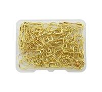 épingles de sûreté, Lot de 300 épingles à bulbe for travaux manuels avec boîte, épingles à calebasse, marqueurs de mailles en métal, épingles de sûreté en forme de courge for tricot et couture(Gold)
