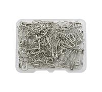 épingles de sûreté, Lot de 300 épingles à bulbe for travaux manuels avec boîte, épingles à calebasse, marqueurs de mailles en métal, épingles de sûreté en forme de courge for tricot et couture(Silver)