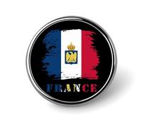 Épingles d'identité de genre du drapeau français de la France vintage, drapeau rond en métal, boutons à épingles, plusieurs couleurs pour chemises, badges à épingles à vêtements