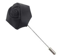 Épingles En De De Bois Dans Bijoux rose faite main en tissu, bijou de cou, broche rose à aiguille longue, épingle à col De Broche Et Broche Broche Dans Bijoux (Black, One Size)