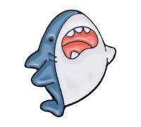 Épingles en émail animaux de l'océan : requin baleine, loutre, poisson sphérique, axolotl, lion de mer comme broche ou insigne à revers, Normale, Métal non précieux