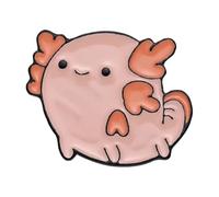 Épingles en émail animaux de l'océan : requin baleine, loutre, poisson sphérique, axolotl, lion de mer comme broche ou insigne à revers, Normale, Métal non précieux