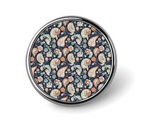 Épingles en émail avec motif abstrait vintage imprimé pour sac à dos - Jolie veste, manteau, chapeau, sacs, épingles, drôle, unique, fantaisie, accessoire de bijoux tendance pour femmes et hommes