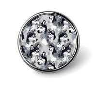 Épingles en émail avec motif husky aux yeux bleus pour sac à dos - Jolie veste, manteau, chapeau, sacs, épingle à boutons, drôle et unique, accessoire de bijoux tendance pour femmes et hommes