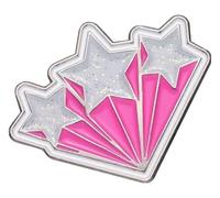 Épingles en émail de la série rose : fleurs, flash, étoiles, tigres, broches dollar, Klein, Métal non précieux