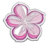 Épingles en émail de la série rose : fleurs, flash, étoiles, tigres, broches dollar, Klein, Métal non précieux