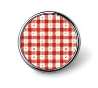 Épingles en émail pour sac à dos - Motif cœur rouge et blanc - Pour veste, manteau, chapeau, sacs, drôle et unique - Accessoire de bijoux tendance pour femme et homme