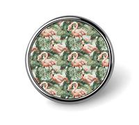 Épingles en émail pour sac à dos, motif plante tropicale, flamant rose, pour veste, manteau, chapeau, sacs, pin's amusants, uniques et fantaisie, accessoires de bijoux tendance pour femmes et hommes