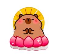 Épingles esthétiques d'animaux mignons - Broche décorative en acrylique pour vêtements, broche en acrylique pour décoration de sac capybara, badge pour étudiants ou sac d'école, Refer to description