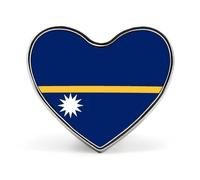 Épingles Et Badges Avec Le Drapeau National De La République De Nauru - Badge Personnalisé Avec Le Drapeau Du Monde Pour Homme Et Femme Pour Une Fête Un Discours Une Réunion Ou Un Cadeau De Couple