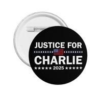 Épingles et badges ronds Justice pour Charlie Kirk