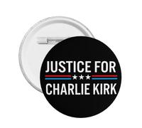 Épingles et badges ronds Justice pour Charlie Kirk