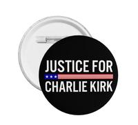Épingles et badges ronds Justice pour Charlie Kirk