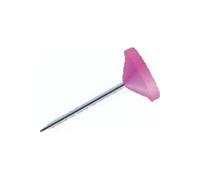 Exacompta Épingles à tête plate – Boîte de 100 – Ø 5 mm – Rose