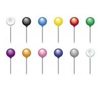 Epingles Exacompta Boîte de 50 épingles sphériques - Diam. 6mm - Coloris assortis G