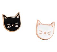 Épingles magiques en émail chats et chiens : ensemble de sorcières d'Halloween, lot de 2 à 4, Klein, Métal non précieux