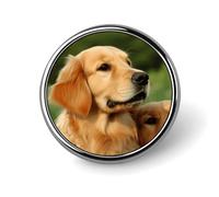 Épingles personnalisées en forme de chien Golden Retriever pour sacs à dos - Épinglette tendance pour costumes - Jolies épingles à boutons pour chapeau - Pour homme et femme - Broche vintage cool pour