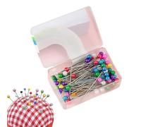 Épingles pour le Quilting - Lot De 100 Pièces De 3,8 Cm En Acier Inoxydable À Tête Colorée | Épingles Droites pour Quilting,Pour loisirs créatifs DIY bijoux décoration confection de vêtements et artis