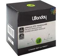 Wonday – Épingles tête triangulaire – Acier nickelé 30 mm – Boîte 500 unités