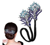 Épingles Twist Pour s Épingles Spirales, Outil, Strass, Fleur | Créateur De Strass Avec Twist Élégant Pour femmes filles mariage fête bal danse accessoire cheveux anniversaire