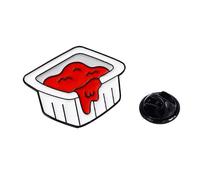 Épinglette à la mode sophistiquée d'animaux avec des motifs d'huile qui coule - Accessoire contrasté pour les fêtes et les costumes, Métal