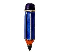 Épinglette à stylo émaillé en alliage créatif design artistique épingle à bavoir bijoux accessoire cadeau pour femmes hommes élégante broche de boutique pour robes, One Size, Comme décrit