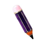 Épinglette à stylo émaillé en alliage créatif design artistique épingle à bavoir bijoux accessoire cadeau pour femmes hommes élégante broche de boutique pour robes, One Size, Comme décrit