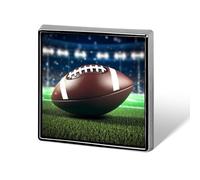 Épinglette carrée de football américain pour femme, boutons et épingles en métal, jolie broche rétro pour sac, chapeau, sac à dos, cravate, costume, accessoire de fête de mariage