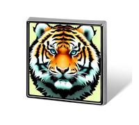 Épinglette carrée en forme de tête de tigre pour femme, boutons et épingles, en métal, jolie broche rétro pour sac, chapeau, sac à dos, cravate, costume, accessoire de fête de mariage