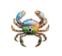 Épinglette d'anniversaire en métal avec superbe design en porcelaine bleue et blanche pour collectionneurs et amateurs d'histoire, épinglette en alliage métallique, One Size, Comme décrit
