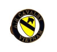 Épinglette de cavalerie de l'armée des États-Unis Vietnam 2,5 cm, Cavalerie aérienne, taille unique
