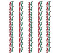 Épinglette de collection sur le thème de l'Iran avec base en métal robuste et cristaux transparents motif drapeau pour cadeau en gros, One Size, Comme décrit