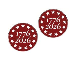 Épinglette de l ' indépendance américaine à 13 points en alliage | Alliage métallique avec historique, symbole original des colonies et représentation de 13 colonies avec 1776